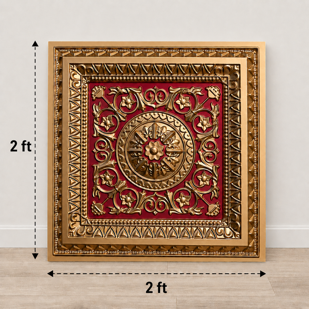 Red and Gold 2×2 ft panel