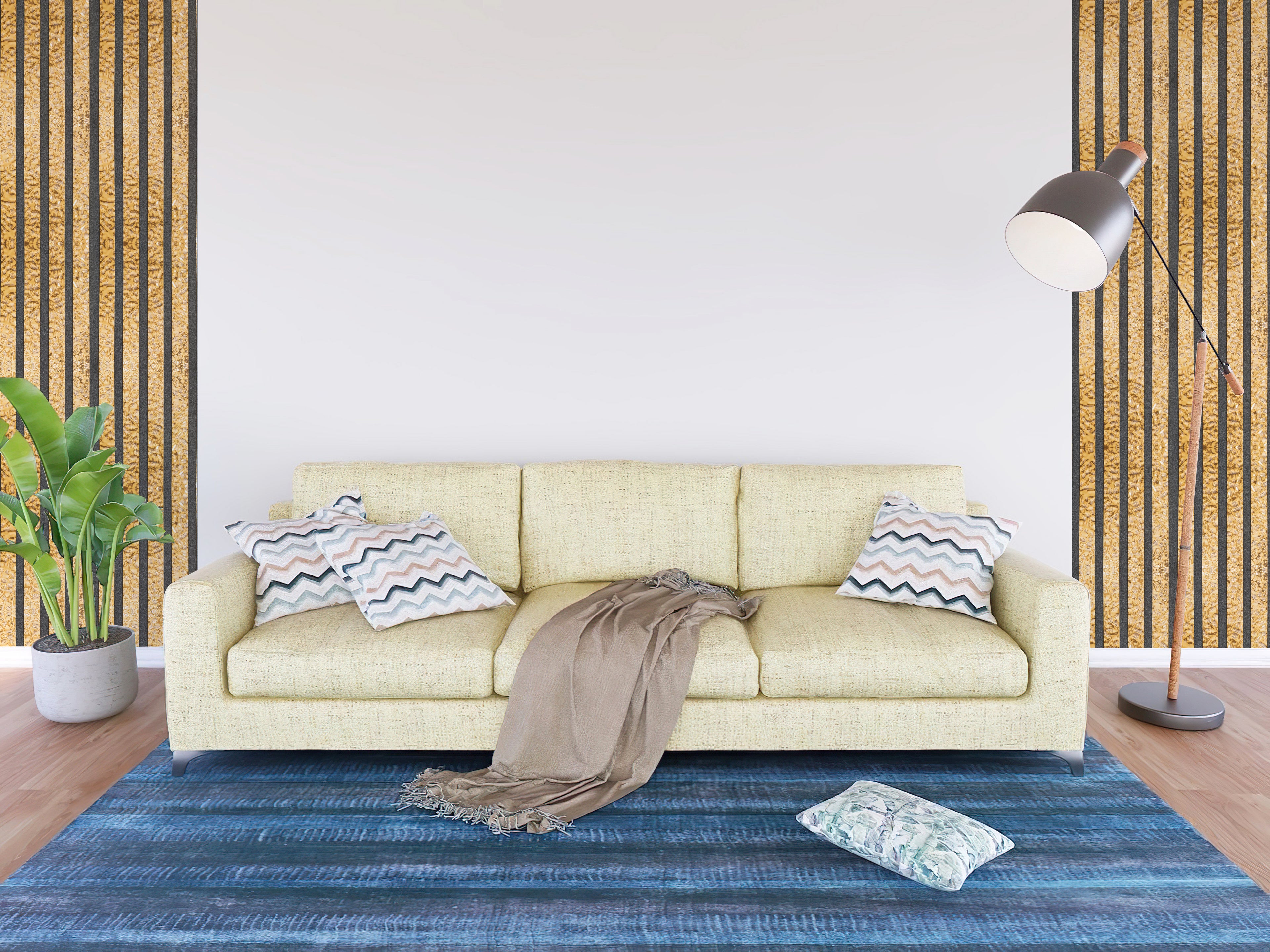 MAPER Fluted Louver Textured Gold GOLDEN TEX 4
