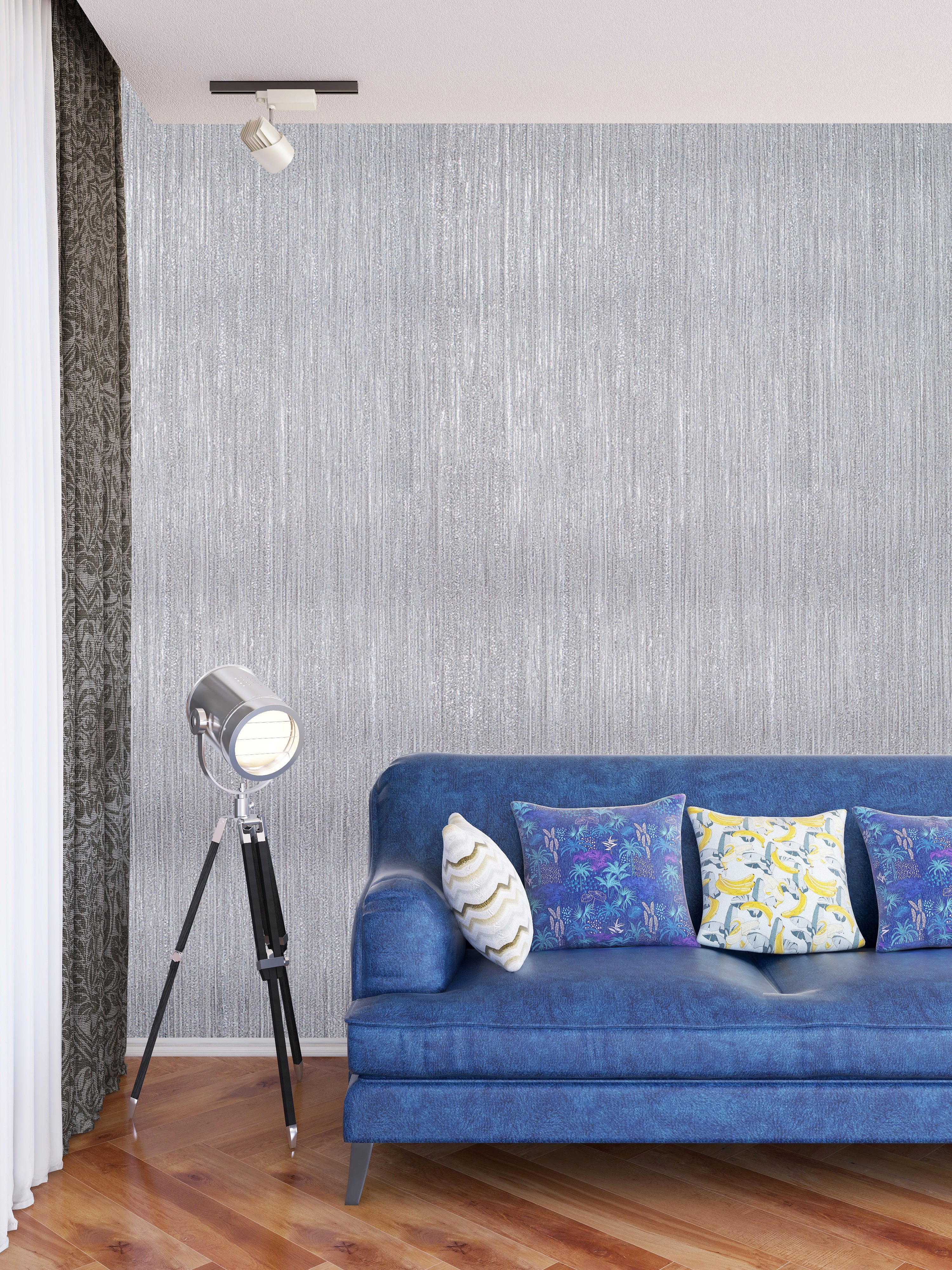MAPER Grasscloth Blue Grey 640105 2
