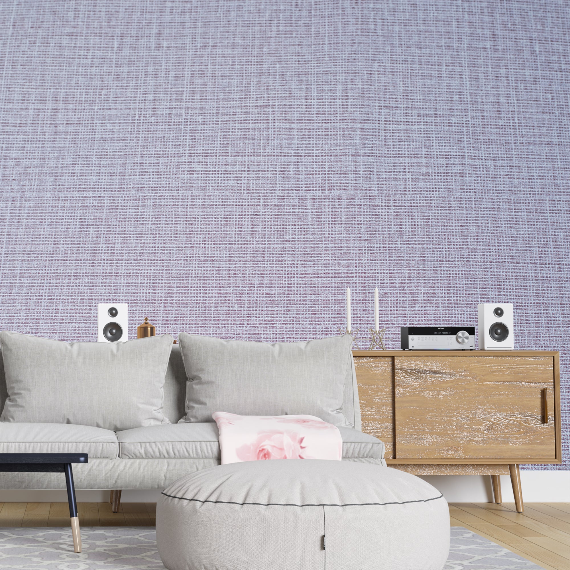 MAPER Linen Weave Lavender Grey 641106 3