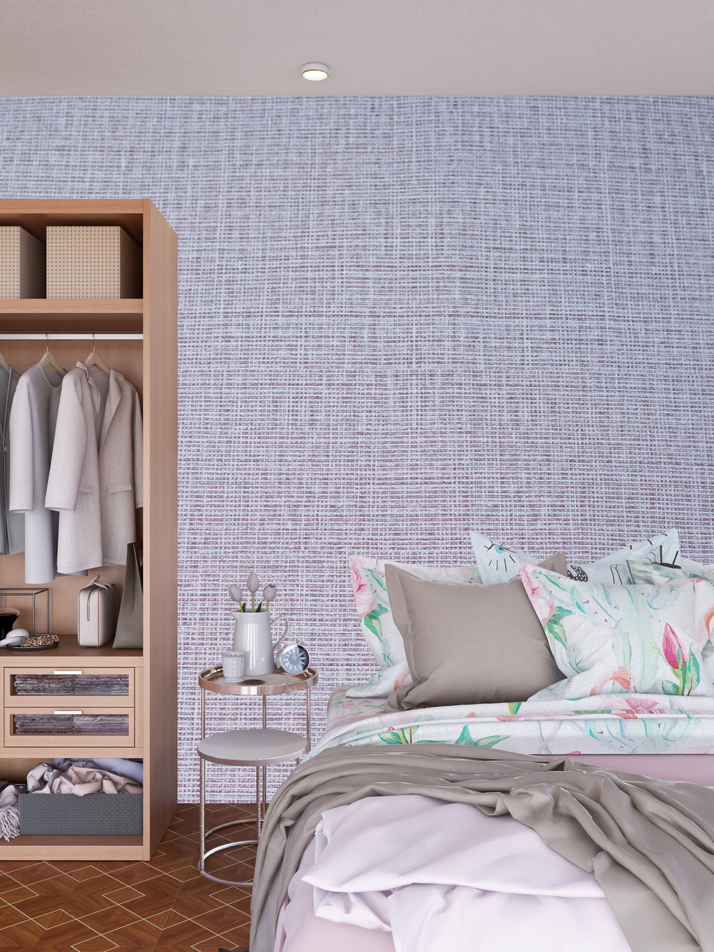 MAPER Linen Weave Lavender Grey 641106 4