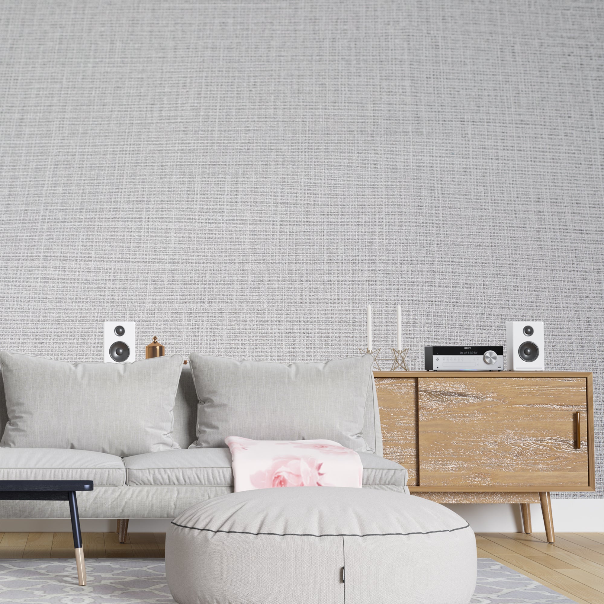 MAPER Linen Weave Light Grey 641104 3