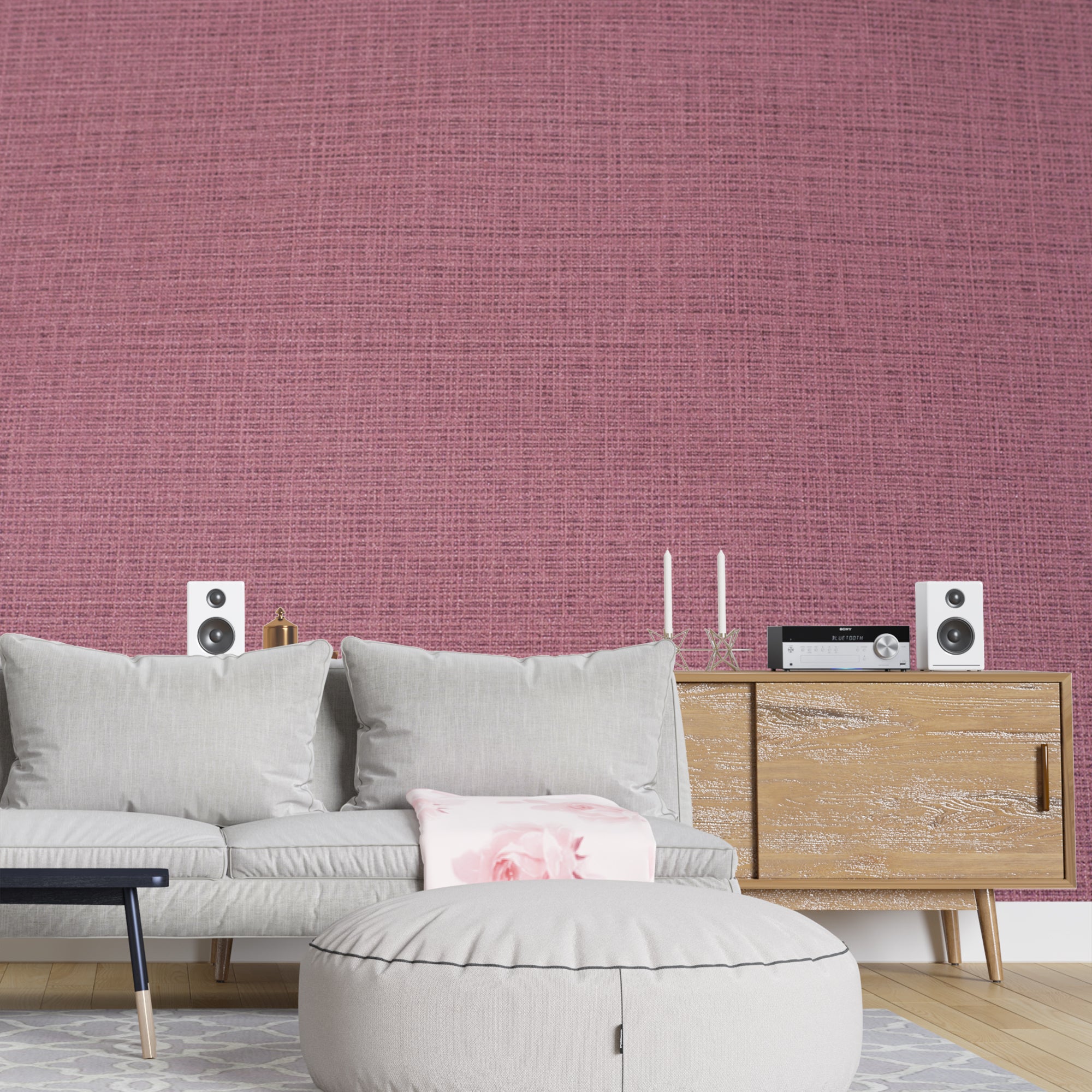 MAPER Linen Weave Rosewood Mauve 641107 3