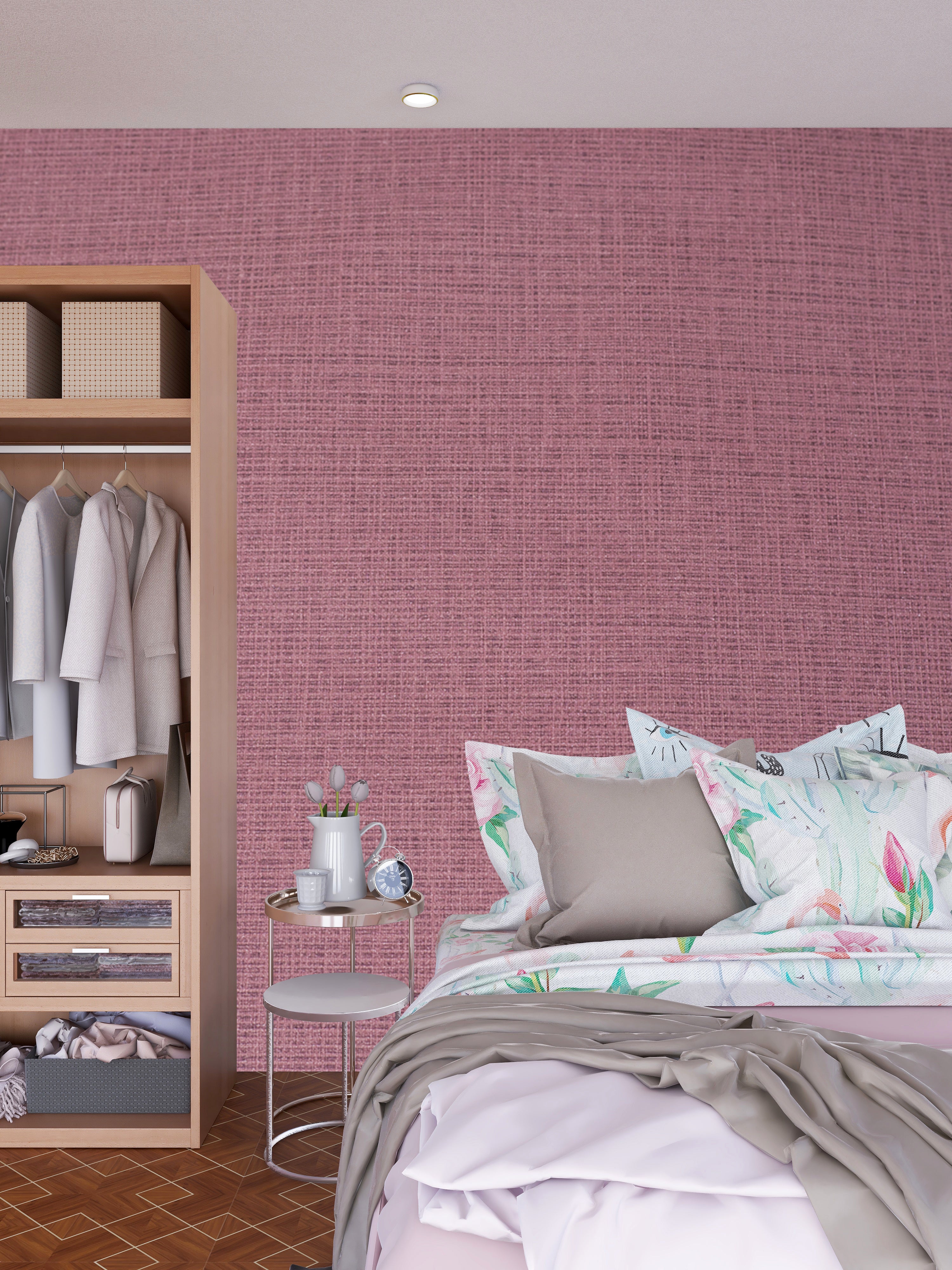 MAPER Linen Weave Rosewood Mauve 641107 4