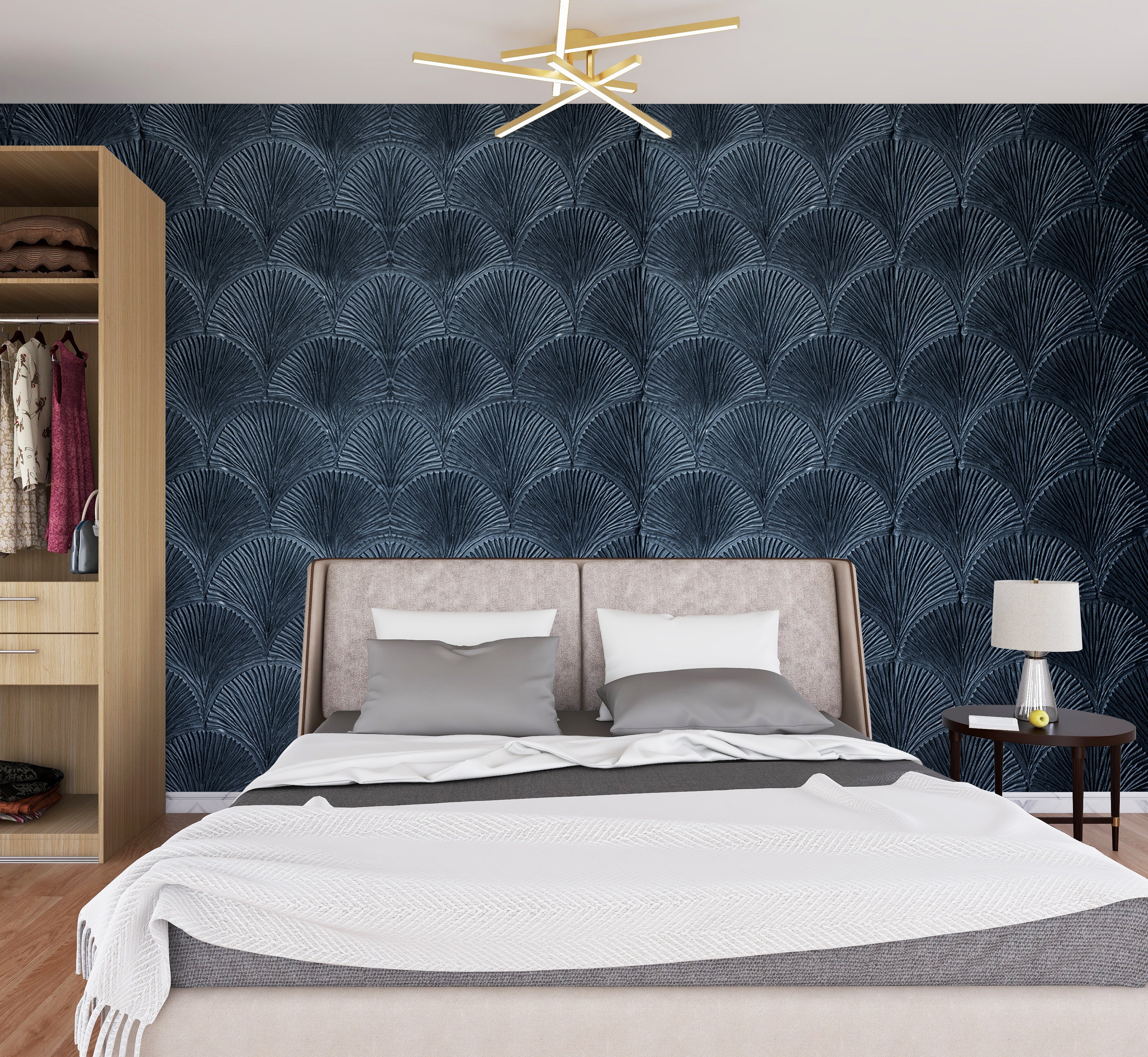 MAPER Quilted Navy Charcoal YH-RC-809 4
