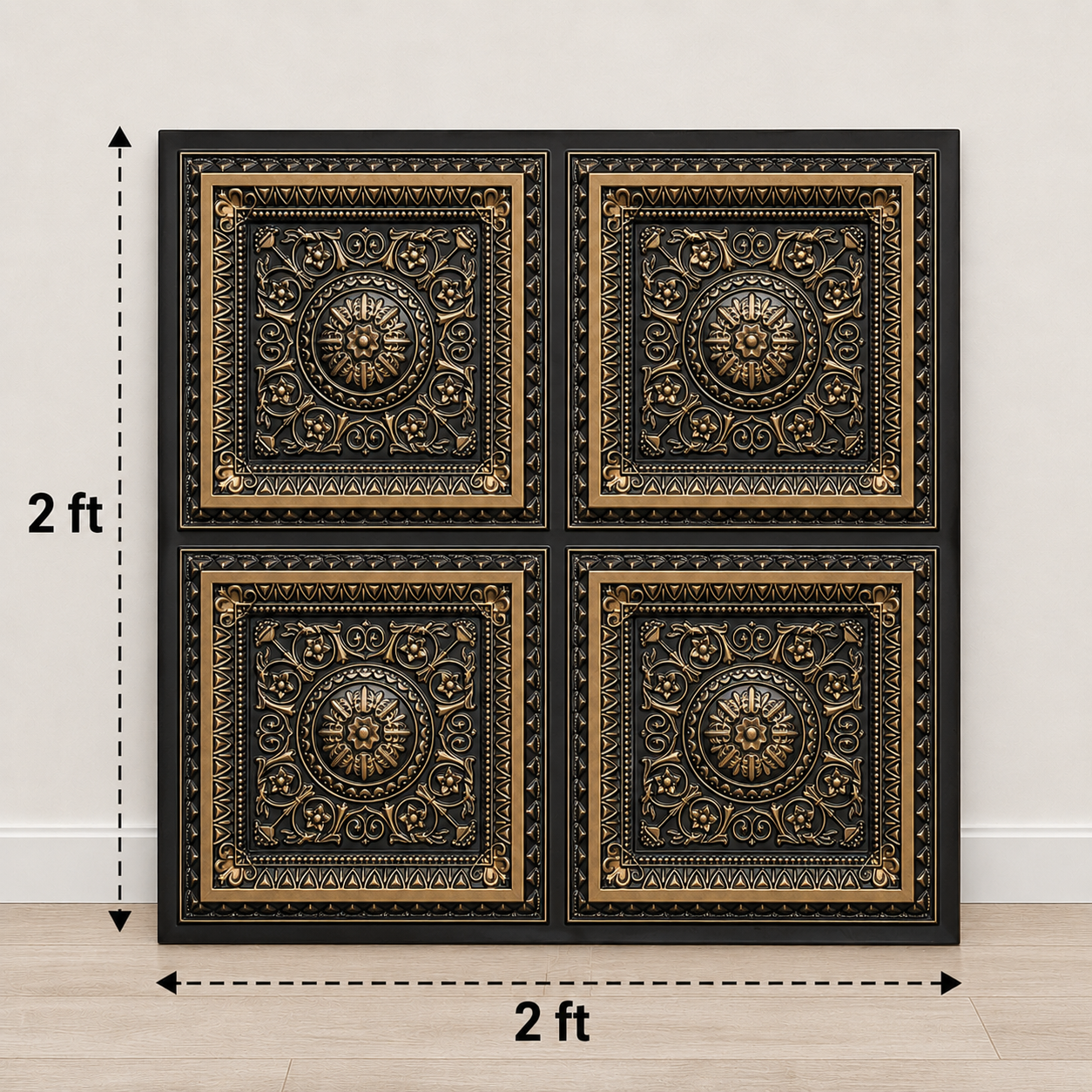 Maper Ganpati Backdrop Set — Antique Gold (Concept 2) 4