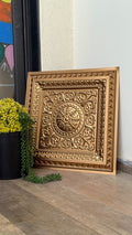 Maper Ganpati Backdrop Panel — Gold 1×1 1